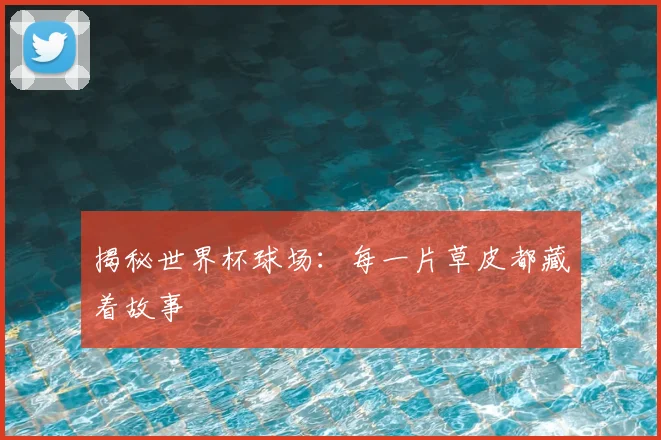 揭秘世界杯球场:每一片草皮都藏着故事